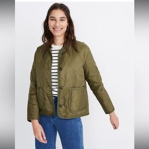 Madewell quilted liner jacket